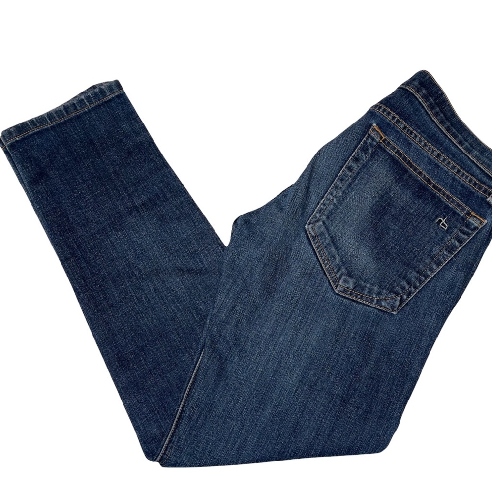 Rag & Bone The Dre Slim Boyfriend Jeans Size 25 Classic Medium Dark Wash
